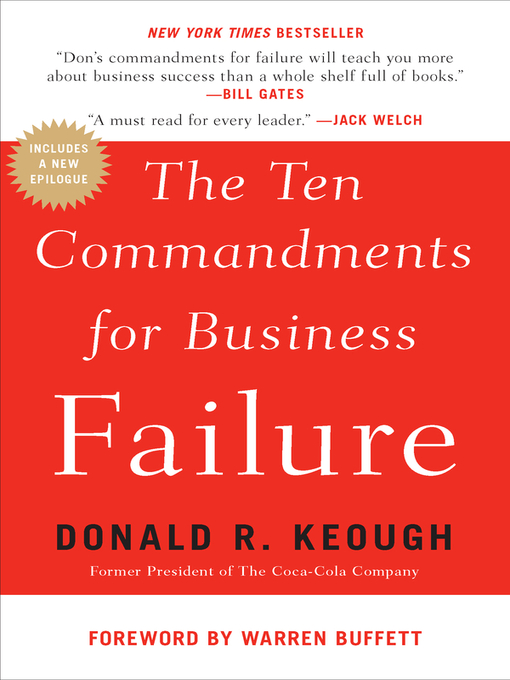 Cover image for The Ten Commandments for Business Failure